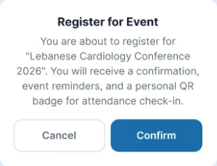 The original registration dialog