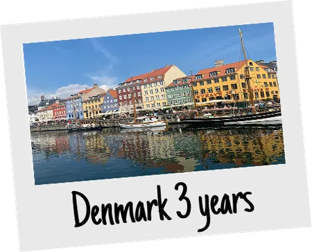 Denmark, 3 years