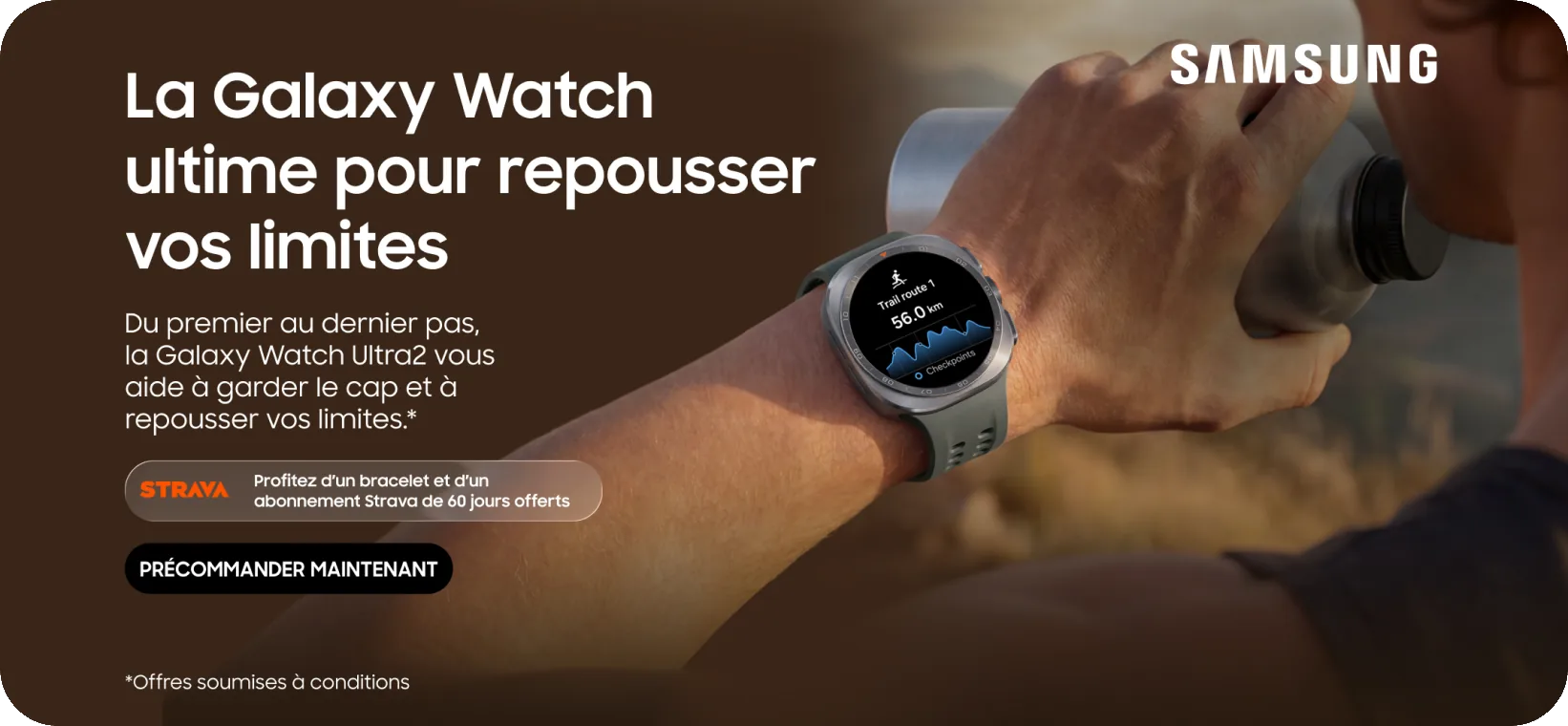 Galaxy Watch Ultra CRM banner, French market